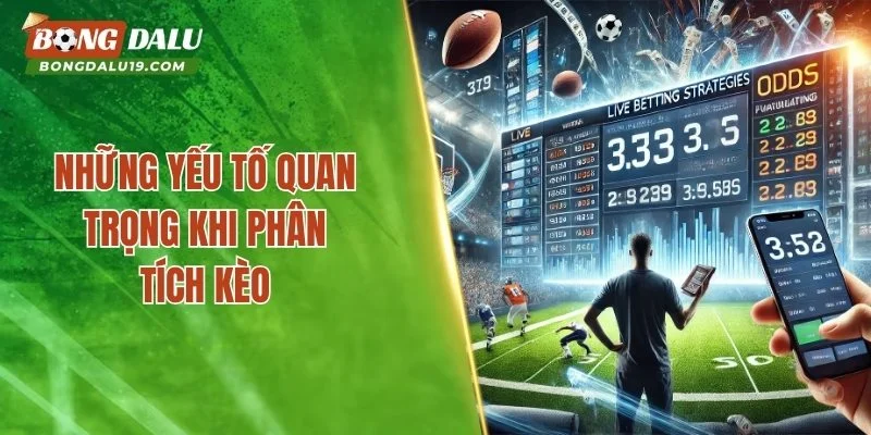 Những yếu tố quan trọng khi phân tích kèo