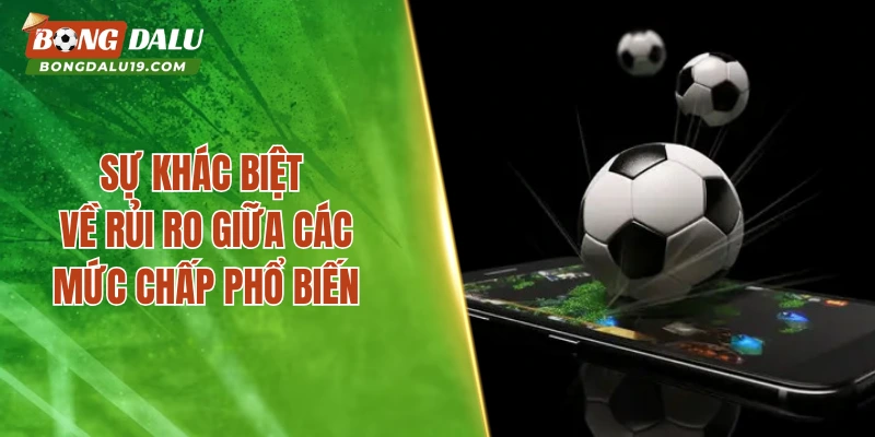 Sự khác biệt về rủi ro giữa các mức chấp phổ biến